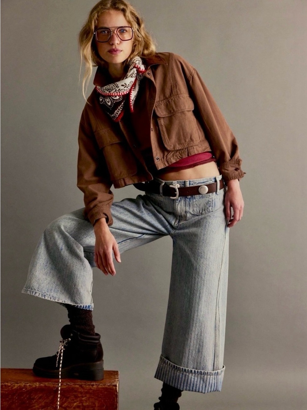 We The Free Brette Cropped
Wide-Leg Jeans